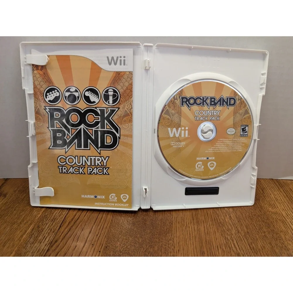 Wii 4 Pack/Rock Band Games/Country Track Pack/Lego/Rock Band 2/Beatles/UNTESTED‎